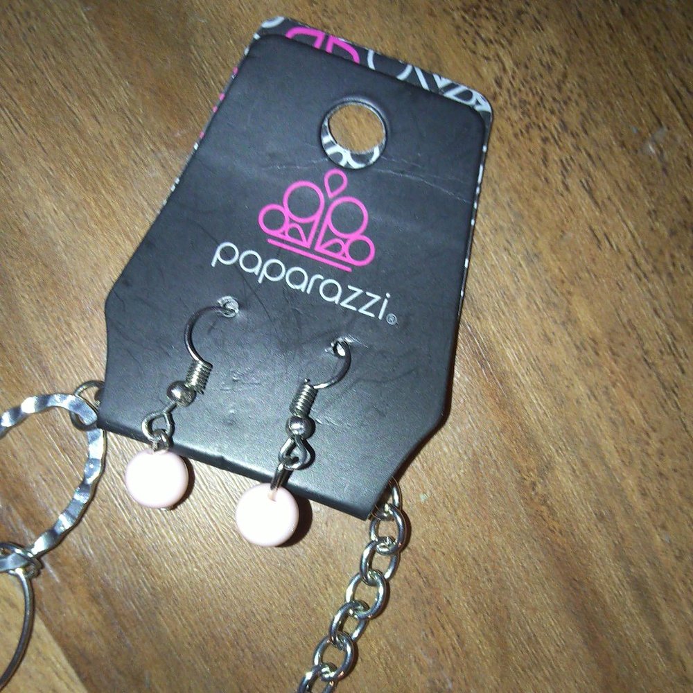 Paparazzi earrings necklace 20" 2 pc set new with tag